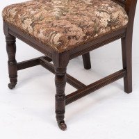 E. W. Godwin Attributed, a Set of Four Aesthetic Movement Oak Dining Chairs - Thumbnail 14