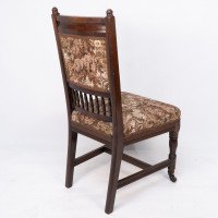 E. W. Godwin Attributed, a Set of Four Aesthetic Movement Oak Dining Chairs - Thumbnail 19