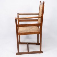 Pair of Arts & Crafts Oak Elbow Chairs, in the Manner of George Walton - Thumbnail 6