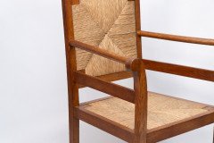 Pair of Arts & Crafts Oak Elbow Chairs, in the Manner of George Walton - Thumbnail 10