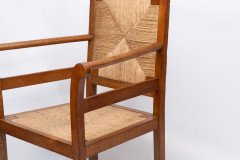 Pair of Arts & Crafts Oak Elbow Chairs, in the Manner of George Walton - Thumbnail 13