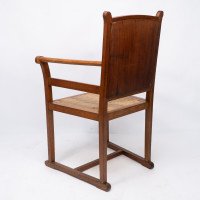 Pair of Arts & Crafts Oak Elbow Chairs, in the Manner of George Walton - Thumbnail 18