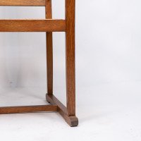 Pair of Arts & Crafts Oak Elbow Chairs, in the Manner of George Walton - Thumbnail 17