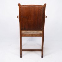 Pair of Arts & Crafts Oak Elbow Chairs, in the Manner of George Walton - Thumbnail 19