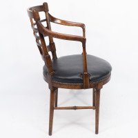 After a Design by E. W. Godwin. A Jacobean or Old English Aesthetic Movement Oak Armchair - Thumbnail 5