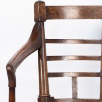 After a Design by E. W. Godwin. A Jacobean or Old English Aesthetic Movement Oak Armchair - Thumbnail 7