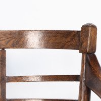 After a Design by E. W. Godwin. A Jacobean or Old English Aesthetic Movement Oak Armchair - Thumbnail 10