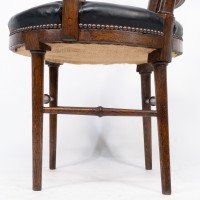 After a Design by E. W. Godwin. A Jacobean or Old English Aesthetic Movement Oak Armchair - Thumbnail 16