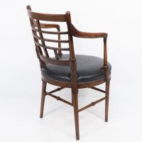 After a Design by E. W. Godwin. A Jacobean or Old English Aesthetic Movement Oak Armchair - Thumbnail 19