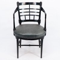 James Plucknett, attributed. Probably for Collier & Plucknett. An Aesthetic Movement Jacobean or Old English Armchair - Thumbnail 2