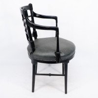 James Plucknett, attributed. Probably for Collier & Plucknett. An Aesthetic Movement Jacobean or Old English Armchair - Thumbnail 5