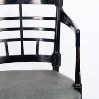 James Plucknett, attributed. Probably for Collier & Plucknett. An Aesthetic Movement Jacobean or Old English Armchair - Thumbnail 9