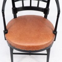 James Plucknett, attributed. Probably for Collier & Plucknett. A Jacobean/Old English Aesthetic Movement Armchair - Thumbnail 12