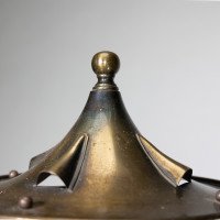 Arts & Crafts Copper Stair Post Lantern with Matching Hall Lantern - Thumbnail 5