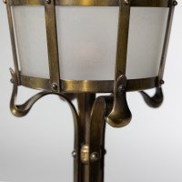 Arts & Crafts Copper Stair Post Lantern with Matching Hall Lantern - Thumbnail 7