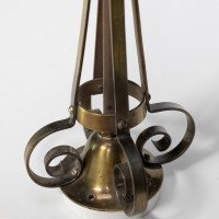 Arts & Crafts Copper Stair Post Lantern with Matching Hall Lantern - Thumbnail 11