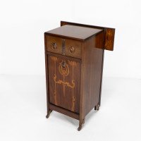 Liberty & Co. Attributed, an Arts & Crafts Coal Purdonium with Inlaid Floral Details - Thumbnail 3
