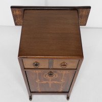 Liberty & Co. Attributed, an Arts & Crafts Coal Purdonium with Inlaid Floral Details - Thumbnail 6