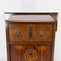 Liberty & Co. Attributed, Arts & Crafts Coal Purdonium with Inlaid Floral Details - Thumbnail 7