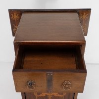 Liberty & Co. Attributed, an Arts & Crafts Coal Purdonium with Inlaid Floral Details - Thumbnail 12