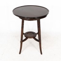 An Anglo-Japanese Walnut Side Table with Revolving Top - Thumbnail 5