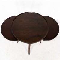 An Anglo-Japanese Walnut Side Table with Revolving Top - Thumbnail 12