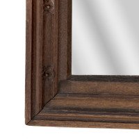 A Gothic Revival Oak Mirror Surmounted with a Carved Eagle to the Top - Thumbnail 6