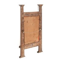Liberty & Co., attributed. Arts & Crafts Wall Mirror with an Engraved Flower to the Glass - Thumbnail 11