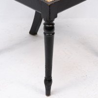 Morris & Co., attributed. An Arts & Crafts Beech Armchair with Morris Fabric Seat - Thumbnail 15