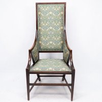 Giacomo Cometti, a Sophisticated Anglo-Japanese Style Armchair of Angular Design - Thumbnail 2