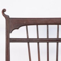 Henry Batley ( attributed. ). An Aesthetic Movement Mahogany Armchair - Thumbnail 7