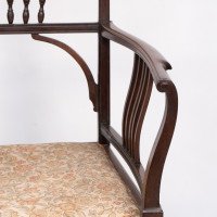Henry Batley ( attributed. ). An Aesthetic Movement Mahogany Armchair - Thumbnail 12