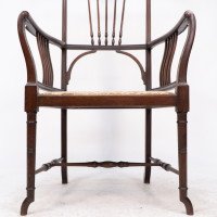 Henry Batley ( attributed. ). An Aesthetic Movement Mahogany Armchair - Thumbnail 15