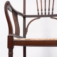 Henry Batley ( attributed. ). An Aesthetic Movement Mahogany Armchair - Thumbnail 14