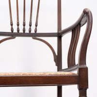 Henry Batley ( attributed. ). An Aesthetic Movement Mahogany Armchair - Thumbnail 16
