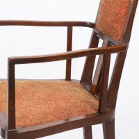 G. M. Ellwood for J. S. Henry. Arts & Crafts Armchair with Mother-of-pearl Inlay - Thumbnail 13