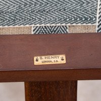 G. M. Ellwood for J. S. Henry. Arts & Crafts Armchair with Mother-of-pearl Inlays - Thumbnail 19