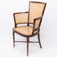 An Anglo-Japanese Cane Work Armchair - Thumbnail 3