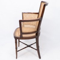 An Anglo-Japanese Cane Work Armchair - Thumbnail 4