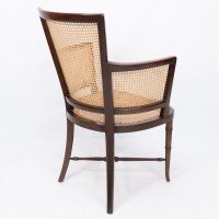 An Anglo-Japanese Cane Work Armchair - Thumbnail 15