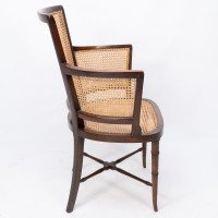 An Anglo-Japanese Cane Work Armchair - Thumbnail 5