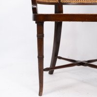 An Anglo-Japanese Cane Work Armchair - Thumbnail 11