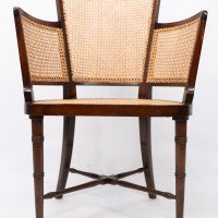 An Anglo-Japanese Cane Work Armchair - Thumbnail 8