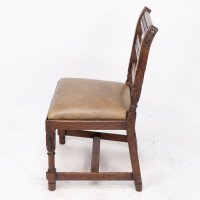 J. P. Seddon Attributed, Aesthetic Movement Oak Side Chair with Ebonised Circles - Thumbnail 4