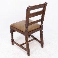 J. P. Seddon Attributed, Aesthetic Movement Oak Side Chair with Ebonised Circles - Thumbnail 15