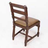 J. P. Seddon Attributed, Aesthetic Movement Oak Side Chair with Ebonised Circles - Thumbnail 17