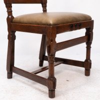 J. P. Seddon Attributed, Aesthetic Movement Oak Side Chair with Ebonised Circles - Thumbnail 10