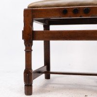 J. P. Seddon Attributed, Aesthetic Movement Oak Side Chair with Ebonised Circles - Thumbnail 11