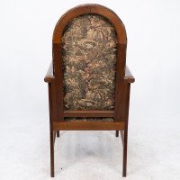 G. M. Ellwood for J. S. Henry. A Rare Progressive New Art Armchair with Fruitwood Inlays - Thumbnail 16