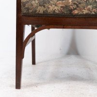 G. M. Ellwood for J. S. Henry. A Rare Progressive New Art Armchair with Fruitwood Inlays - Thumbnail 13